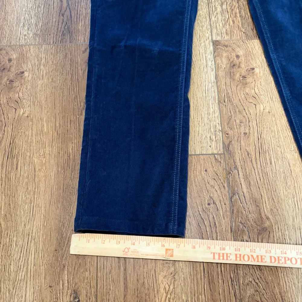 Joseph Abboud‎ Mens Navy Blue Corduroy Pants 34x30 Straight Leg Cotton Blend